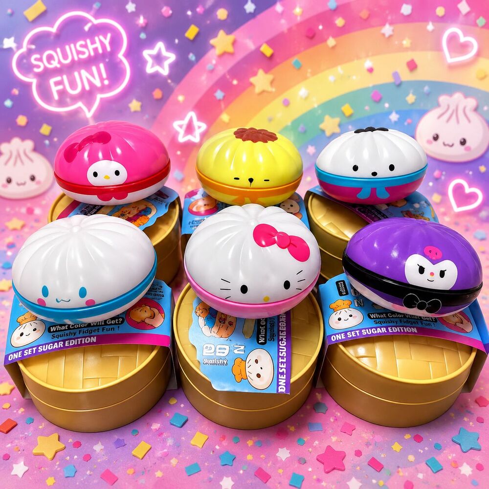 Squishy Bun – Sanrio Character Hello Kitty & Friends Mystery Blind Buns Dumpling